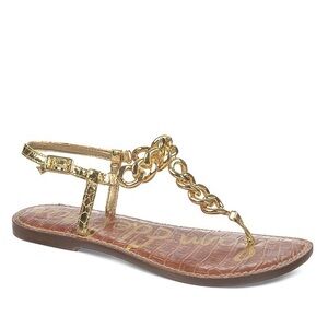 Sam Edelman Grella Gladiator Sandal (Gold) Size 6.5 - New In Box